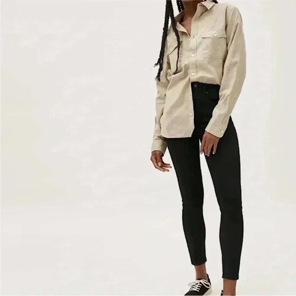 EVERLANE Black High Rise Skinny Ankle Jeans Women’s Sz 26